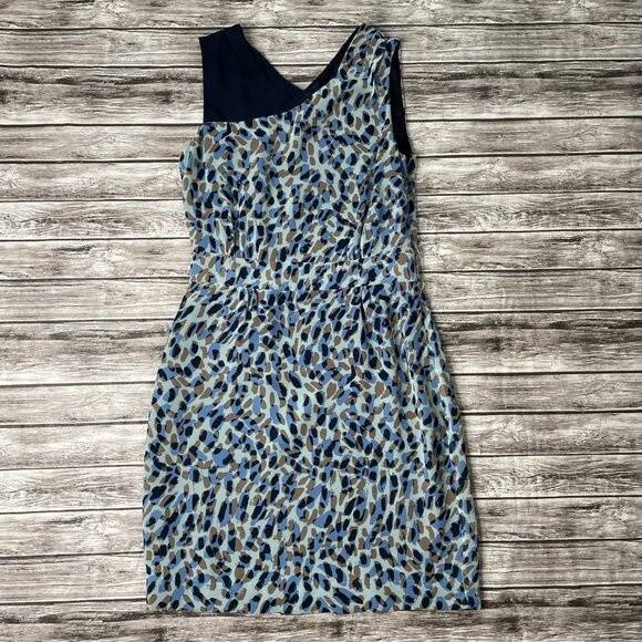 Macys Matthew Williamson for Impulse Sleeveless Mini Dress Spotted 6 Blue Taupe - Picture 3 of 12